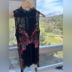 Free People floral mini dress